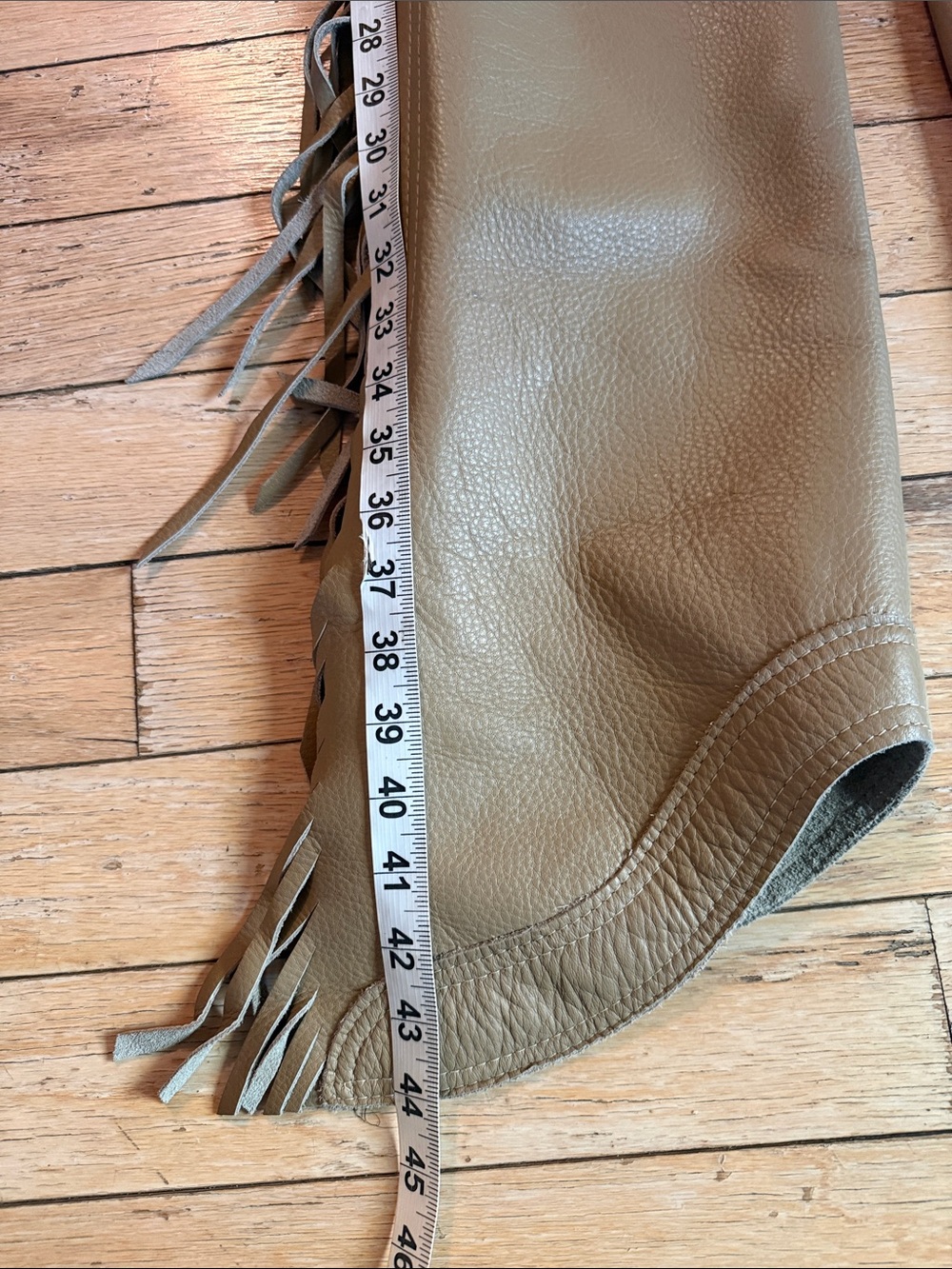 Tan Leather show Chaps - Picture 9 of 13